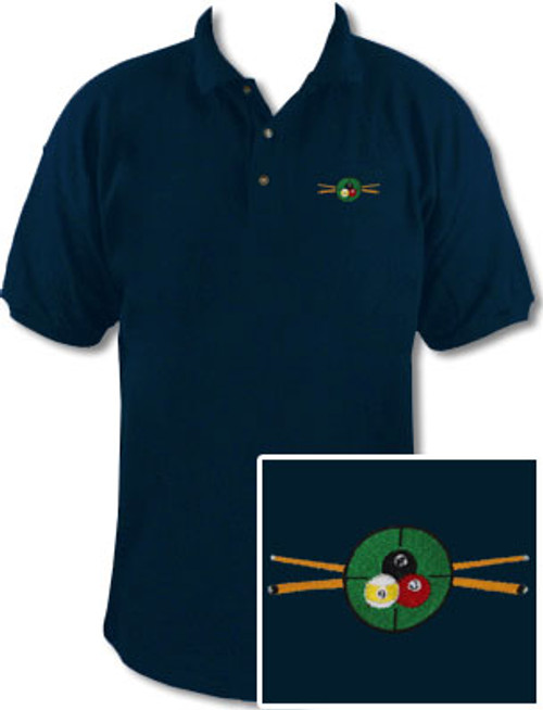 Ozone Billiards In The Crosshairs Navy Polo Shirt - Free Personalization