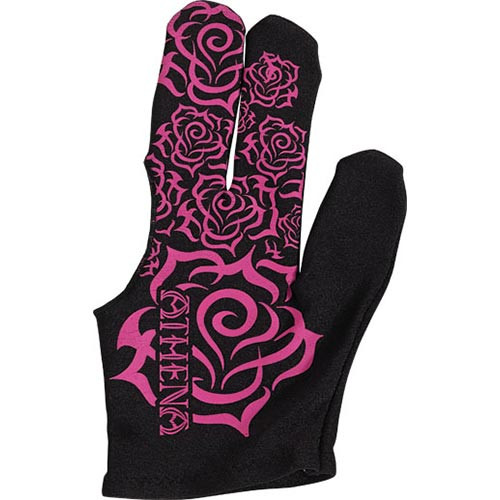 Athena Billiard Glove Tribal Rose XS Only - Left Bridge Hand