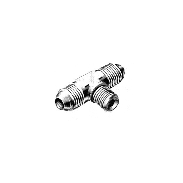 AN825-3D Tee - Flared Tube with Pipe Thread on Side