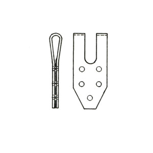 NAS24 Forked Terminal - Tank Strap