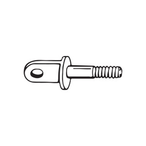 AN42B-7 - Bolt - Eye - #10-32 NF-3 - 3/16 Pin