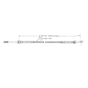 A75N1-3405-3-SS-ACP Cable Assembly - Rudder Control - Rear