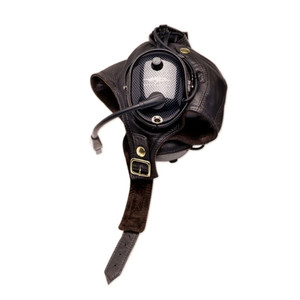 Gibson & Barnes Leather Flying Helmet for David Clark H-10 Headset