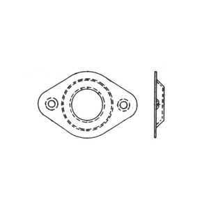 3R4-3 Dzus Reinforcement - Fastener - Plain Rivet Holes