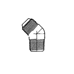AC811CT45-8 Elbow - Flared Tube and Pipe Thread - 45 Degree - Brass - 1/2 Tube x 3/8 NPT