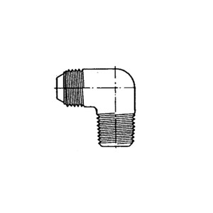 AC811CT-7 Elbow - Flared Tube and Pipe Thread - 90 Degree - Brass - 7/16 Tube x 1/4 NPT