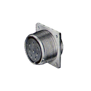 3102A-14S-1S Cannon Connector - Box Mounting - Receptacle - Solid Shell - Size 14 - Arrangment 1 - Socket Contact Type
