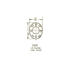 AN227-16 - Fasteners - Snap And Curtain - Plate - Plated