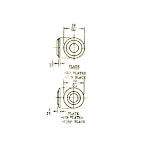 AN227-20BP - Fasteners - Snap And Curtain - Plate