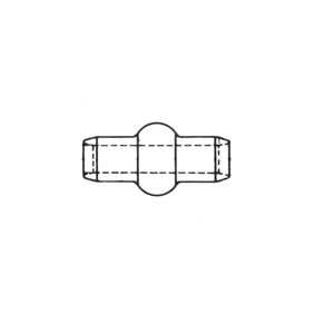 AN663C3 - Terminal - Double Shank Ball End Cable For Swaging