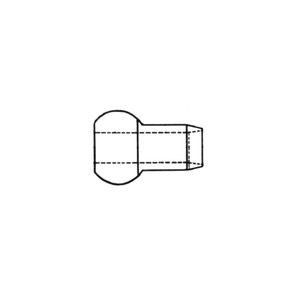 AN664C2 - Terminal - Double Shank Ball End Cable For Swaging