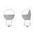 AN3122 Lamp - GG - 10 Bulb, Single Contact Indexing Candelabra Bayonet Base, Wing Position - 12v 28v