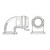 AN762 Elbow - Flared Tube - Flanged - Swivel