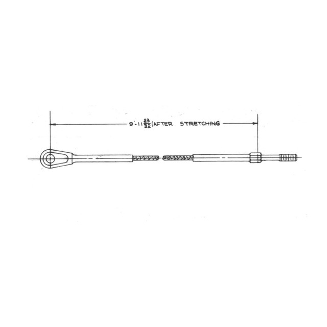 A75N1-3417-SS-ACP CABLE ASSEMBLY - RUDDER PEDAL, SWAGED
