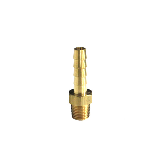 5346K13 - Barbed Hose Fitting - 1/4 In. ID x 1/8 NPTF - Brass