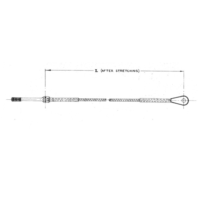 A75N1-3405-2-SS-ACP Cable Assembly - Rudder Control - Front
