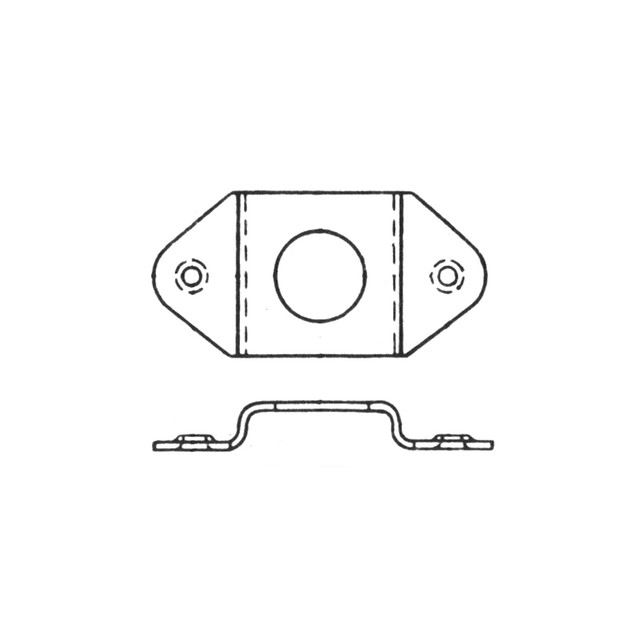 3R3-5C Dzus Reinforcement - Fastener - Dimpled Rivet Holes