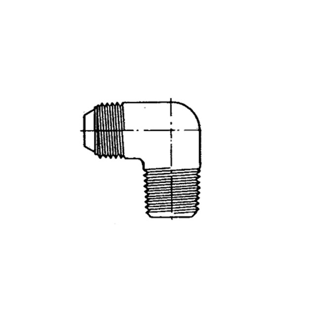 AC811CT10D Elbow - Flared Tube and Pipe Thread - 90 Degree - Aluminum Alloy - 5/8 Tube x 1/2 NPT
