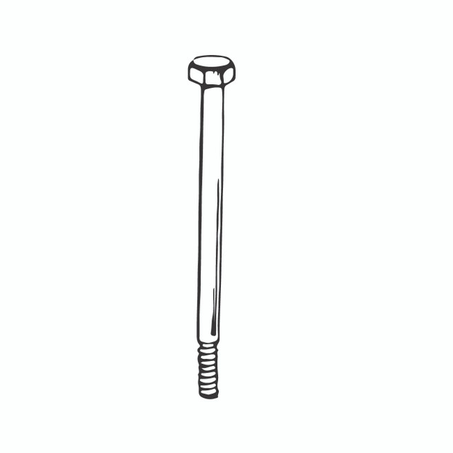 AN4-21A Bolt - Undrilled - Vintage