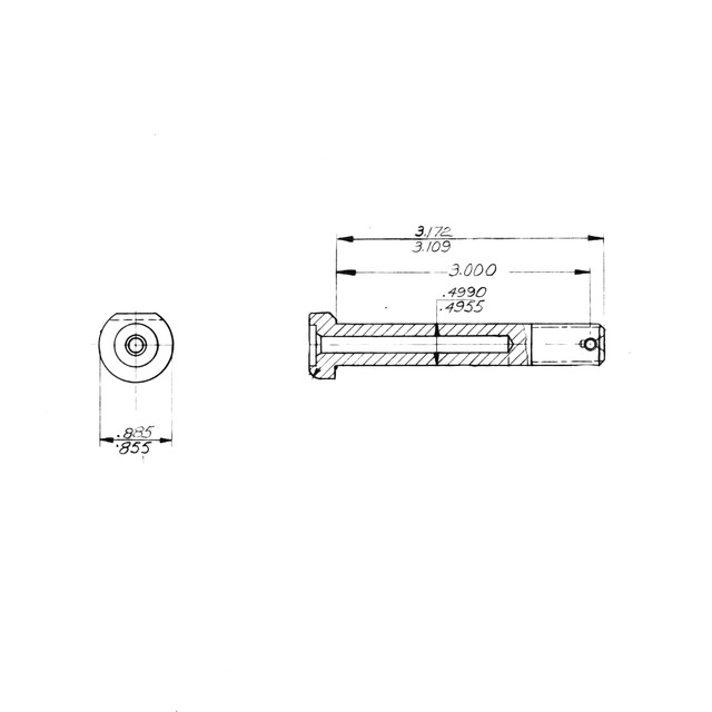 53512 - Barrel Bolt - Hamilton Standard