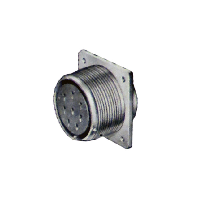 3102M-28-12S Cannon Connector - Box Mounting - Receptacle - Solid Shell Pressurized Vibration Resistant - Size 28 - Arrangment 12 - Socket Contact Type