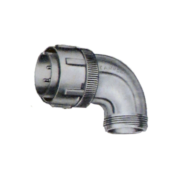 AN3108M-18-1S Cannon Connector - Angle 90° - Plug - Solid Shell Pressurized Vibration Resistant - Size 18 - Arrangment 1 - Pin Contact Type