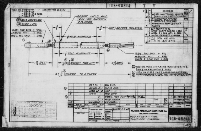 106-48214 Rod Assy - Fuel Shut-off Control