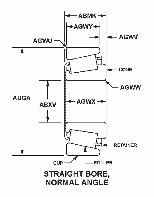 RL-15-5 Bearing - Lord - Cone and Tapered Roller