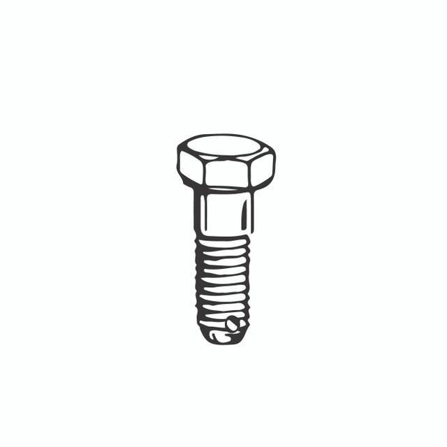 AN173-14 - Bolt - Machine - Close Tolerance - Aircraft - Steel - Drilled Shank
