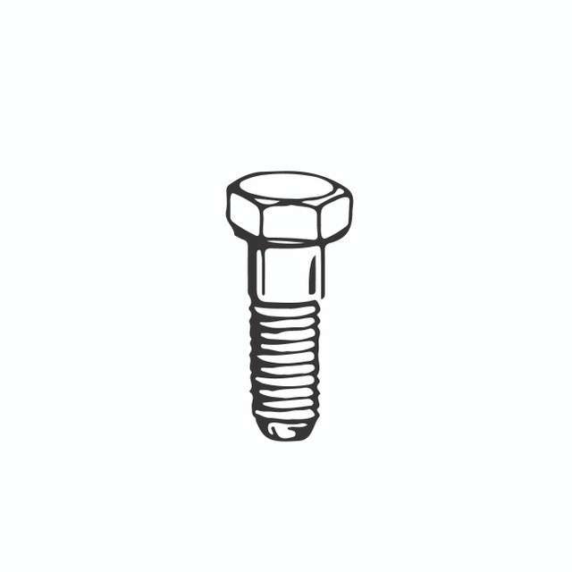 AN173-17A - Bolt - Machine - Close Tolerance - Aircraft - Steel - Undrilled