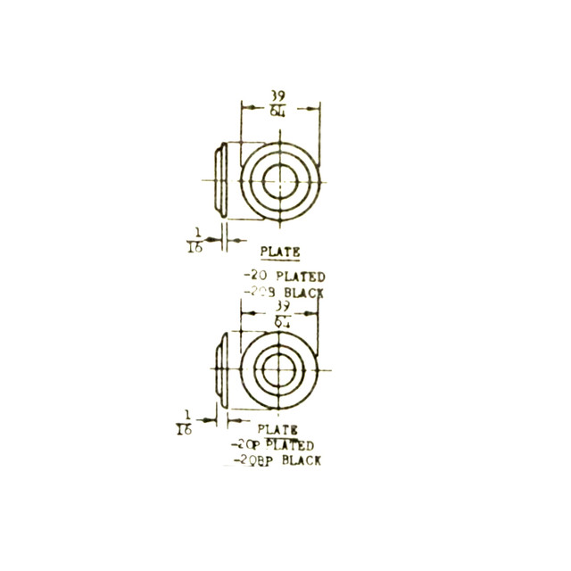 AN227-20 - Fasteners - Snap And Curtain - Plate