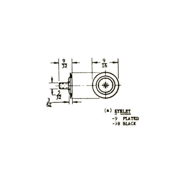 AN227-9B - Fasteners - Snap And Curtain - Eyelet