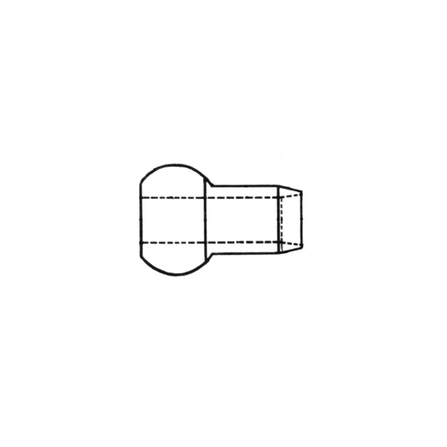 AN664C3 - Terminal - Double Shank Ball End Cable For Swaging