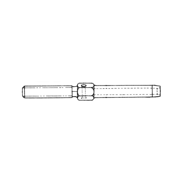 AN666-6RH - Terminal - Threaded Cable for Swaging