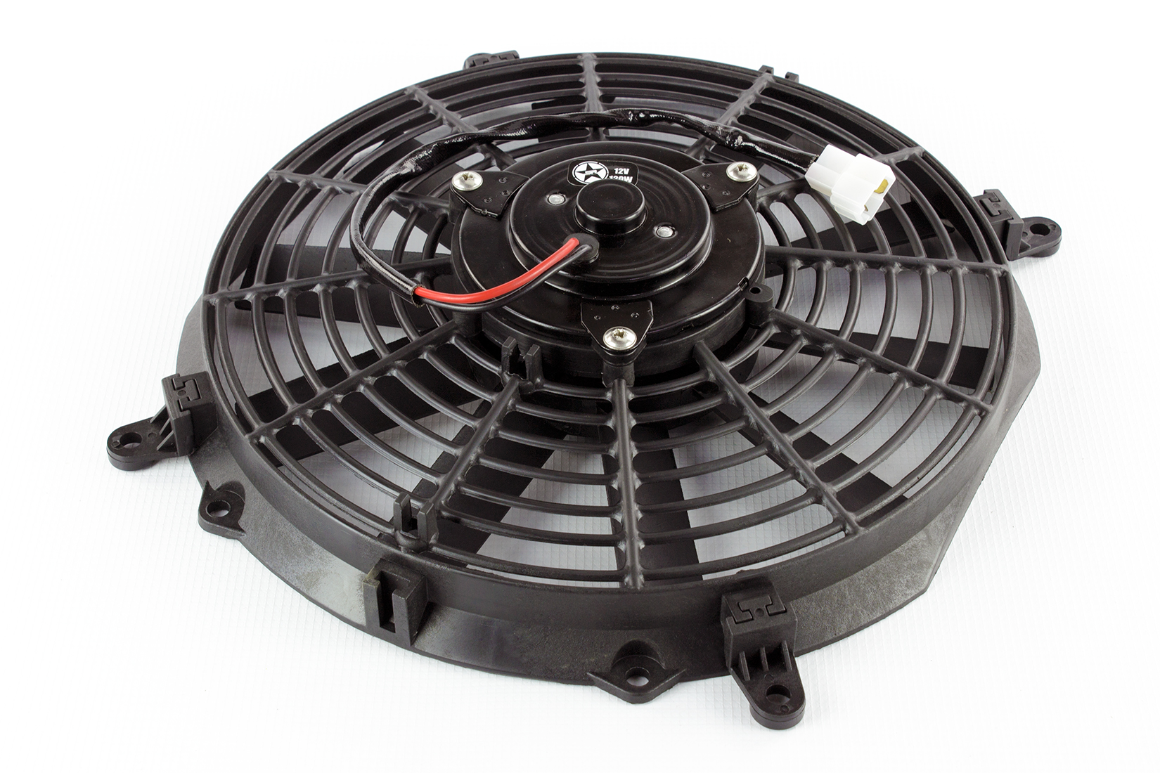 Racing Car Universal 12v 14 Electric Fan Curved S Blades Radiator