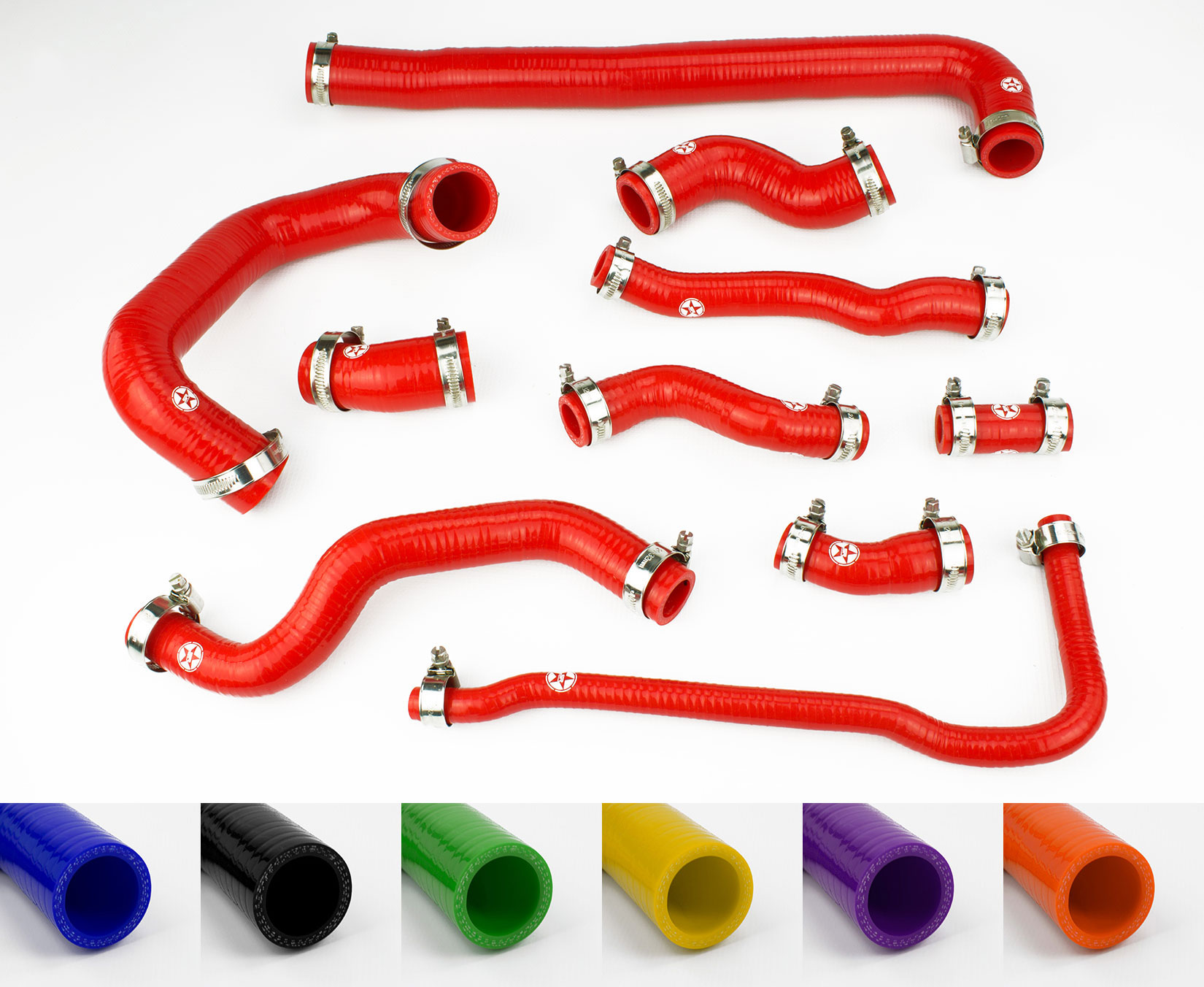 MINI One/Cooper MK1 R50/R52 Non-AC '04-'06 Silicone Radiator Coolant Hose  Kit - Stoney Racing