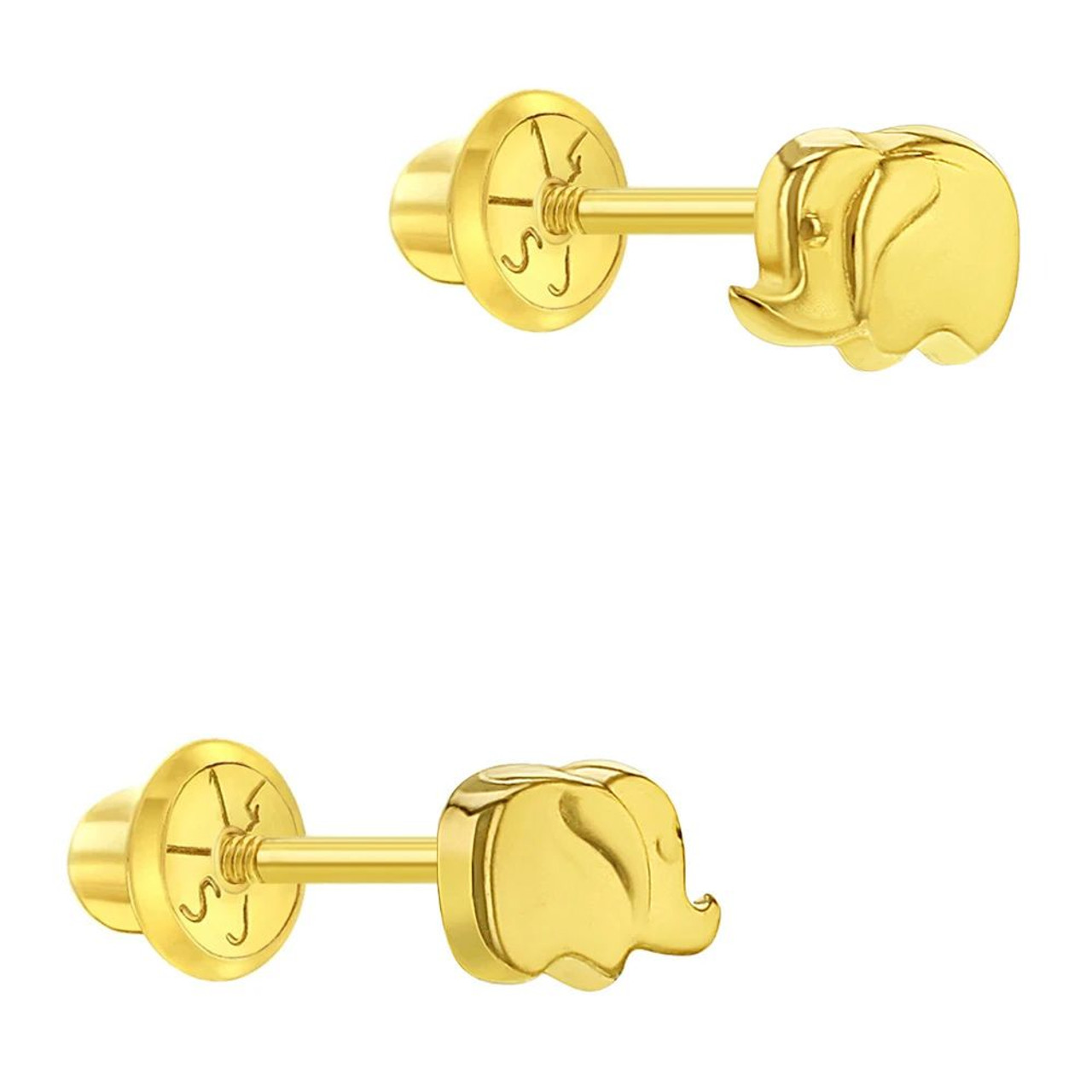 Ball Stud Earrings { 14K Gold Plated} - Ethan's Closet Children's Boutique  & Little Feet