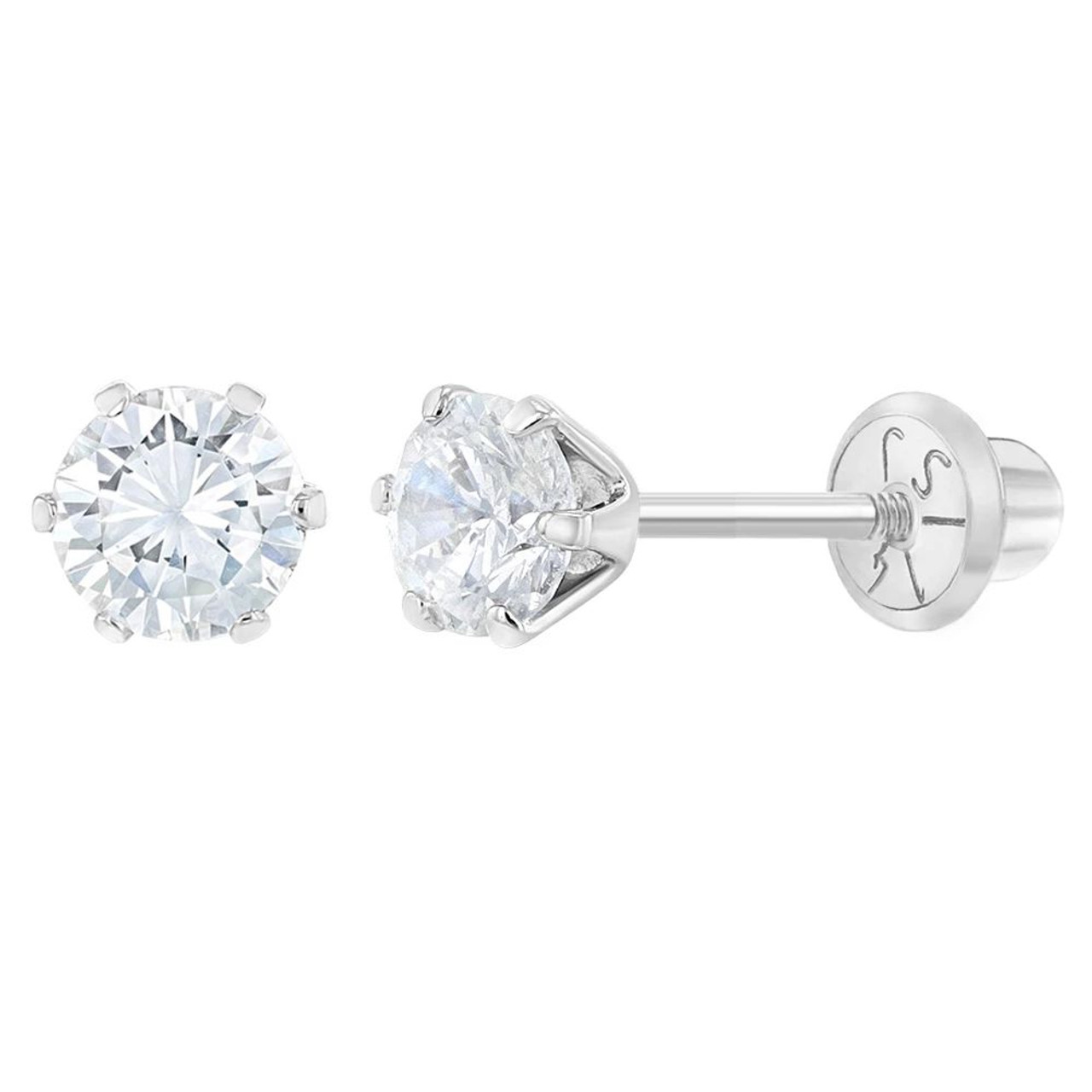 Bezel Set Diamond Stud Earrings | Helen Ficalora