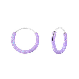 Children's Silver 12mm Ear Hoop