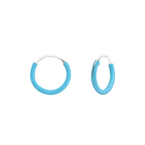 Children's Silver 10mm Ear Hoop