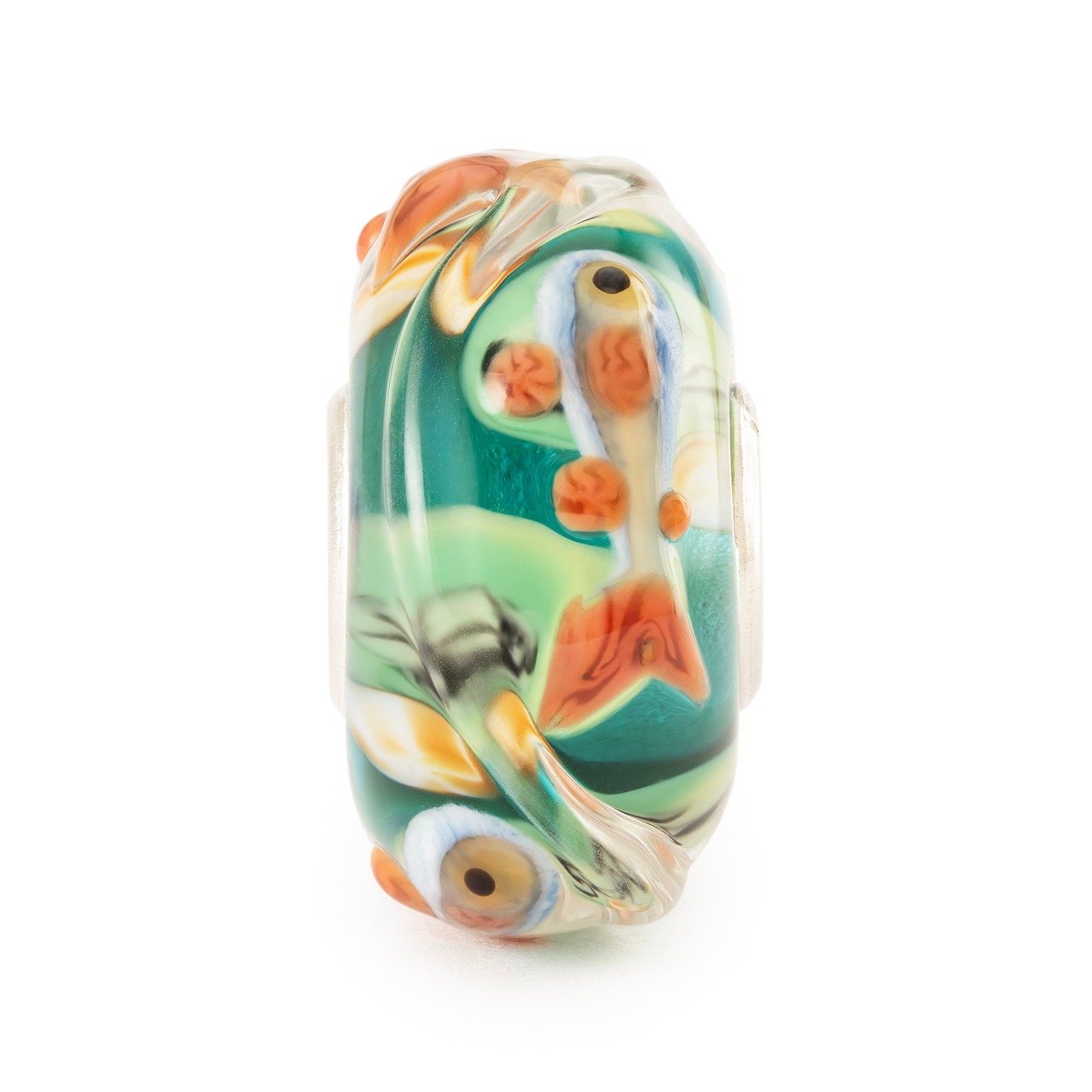 Trollbeads Tglbe-30074 Kraal Glinsterend Filigraan Zilver-glas