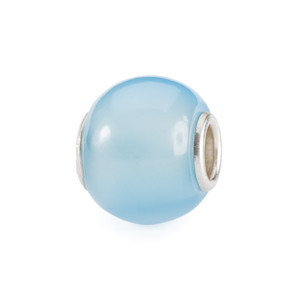 ROUND LIGHT BLUE AGATE