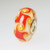 Red Harlequin Unique Bead