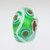 Green With Glitter Circles Bead