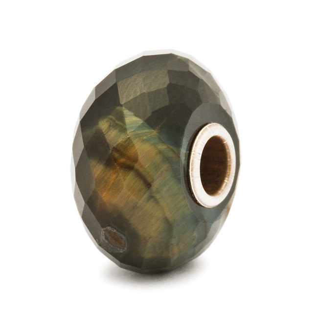 Blue Tiger Eye Faceted Stone Trollbead