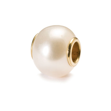 Trollbeads White Pearls Bead 51702 - 925 Sterling Silver Charm Bead For Bracelets, Symbolizes Tears Or Moonlight