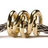 Three Siblings, Gold Trollbeads on a chain