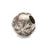 Trollbeads retired Snowball sterling bead.
