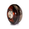 Golden Thread, Brown Glass Trollbeads