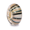 Khaki Stripes Glass Trollbeads
